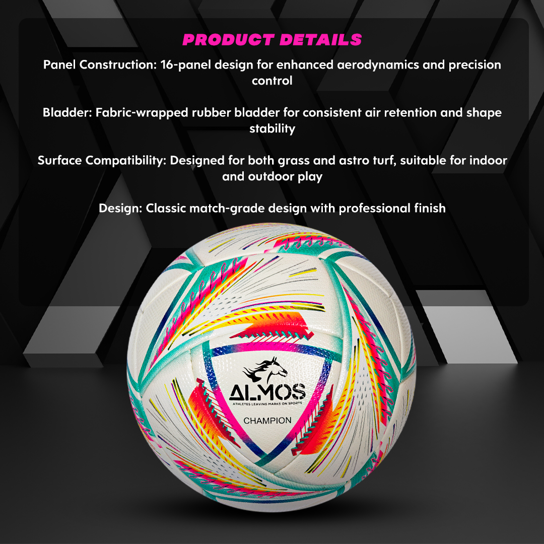 Almos Champion Pro Quality Soccer Ball - Size 4 & 5