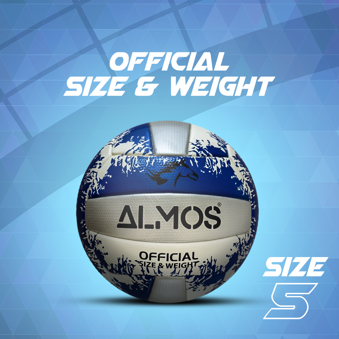 Almos Soft Touch Pro Volleyball – Official Size 5 – Indoor & Outdoor Use