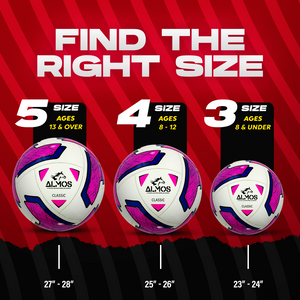 Almos Soccer Ball Classic 16 Panel: Academy Training Ball