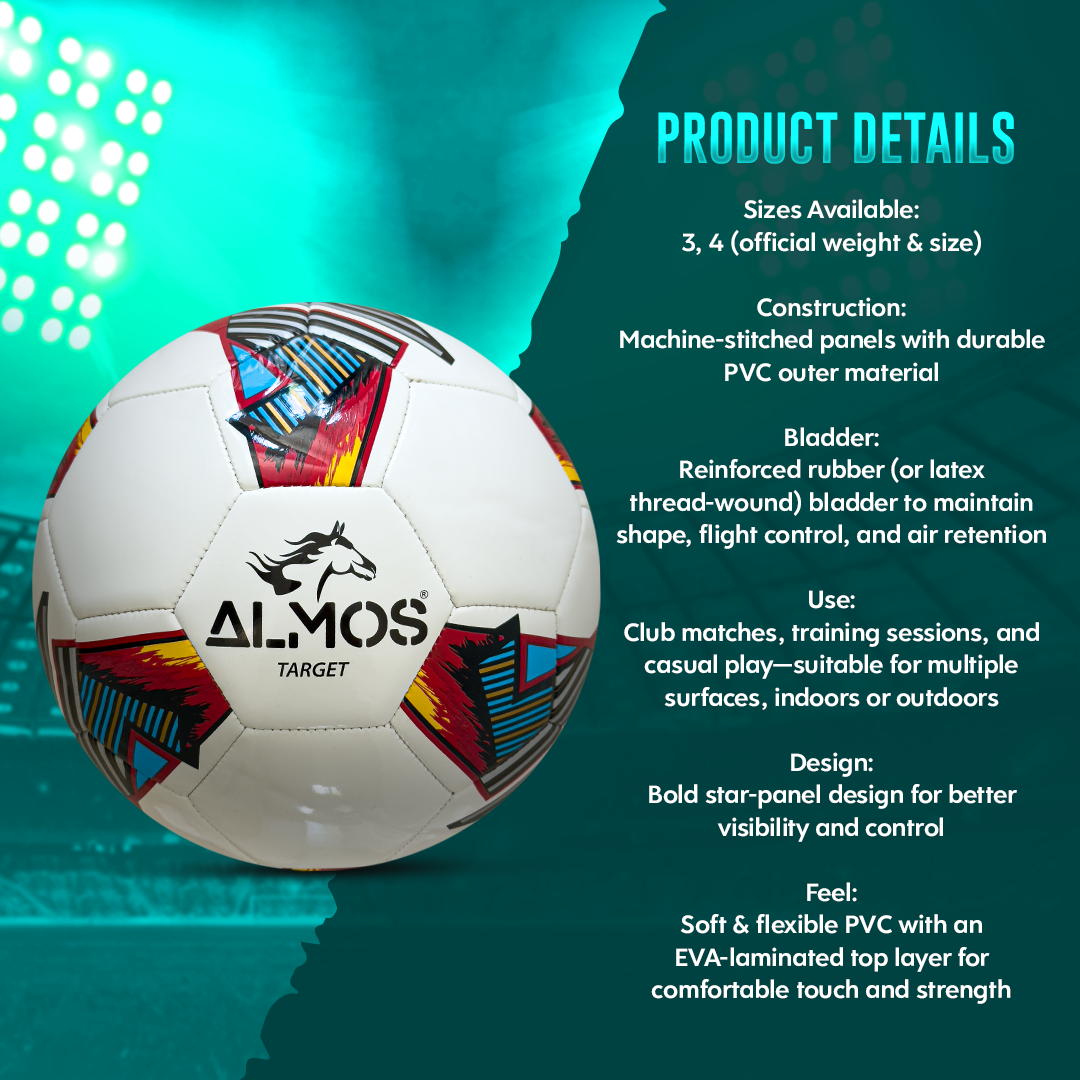 Almos Target Training & Practice Soccer Ball| Size 4 & 5