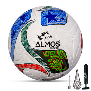 Almos Trifecta Match Soccer Ball – Size 4 & 5, 12-Panel, Professional Match Football