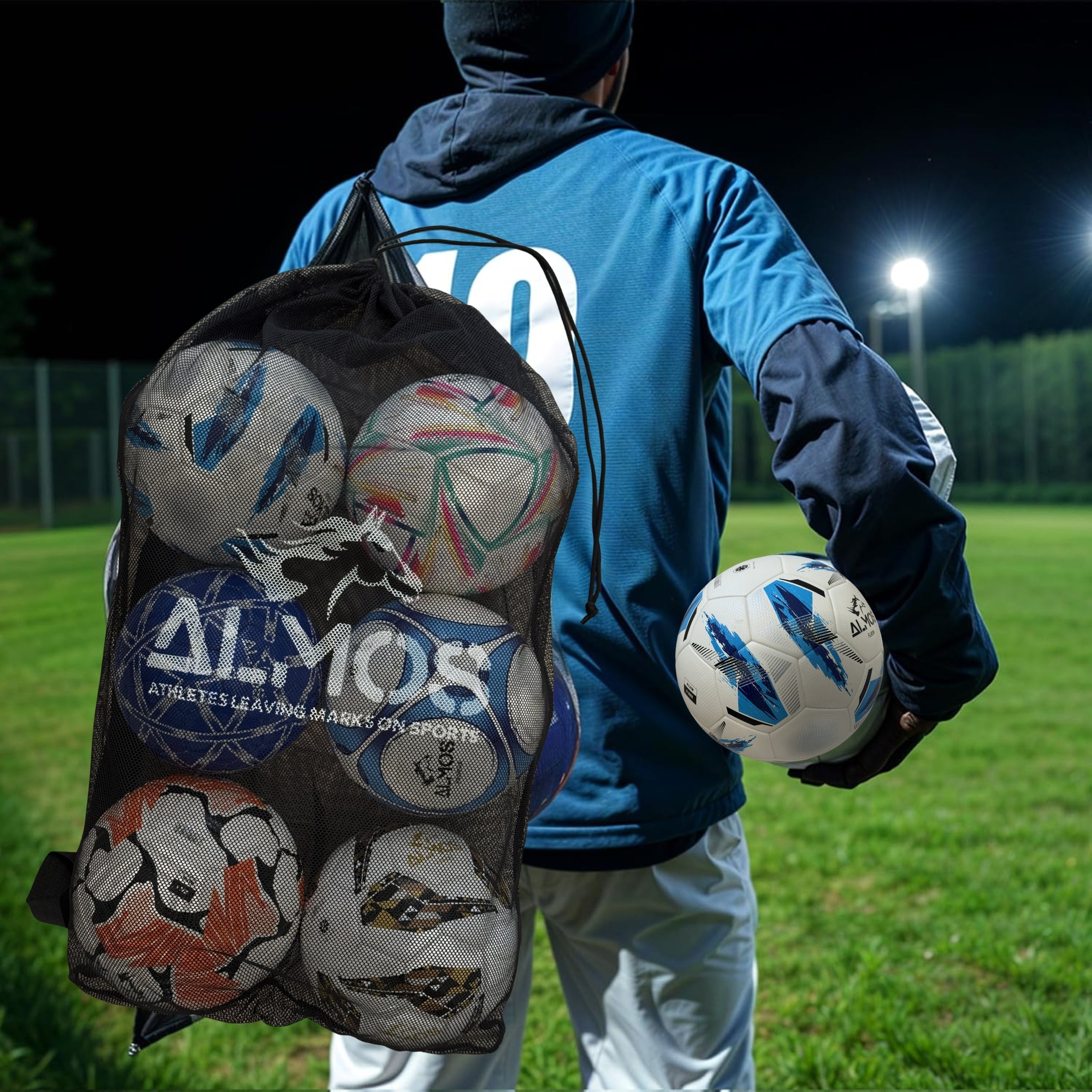 Almos 10 Balls Mesh Bag