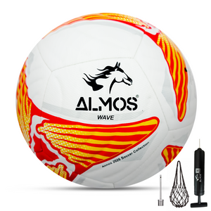 Almos Match Soccer Ball – Size 5 12-Panel Football, Canada, Spain & Mexico Inspired Design