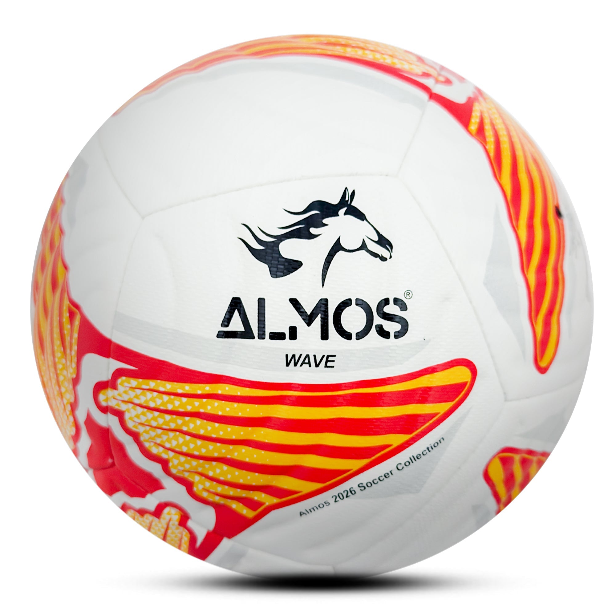 Almos Match Soccer Ball – Size 5 12-Panel Football, Canada, Spain & Mexico Inspired Design