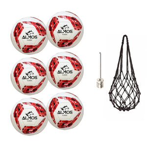 Almos Classic 32 Panel Academy Training Soccer Ball - Size 4, Pack of 6