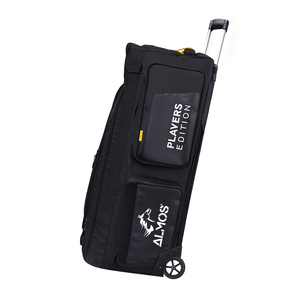 Almos Players Edition Cricket Kit Bag – Premium Stand-Up Wheelie Cricket Kit Bag with Bat Protection & Triple Wheels