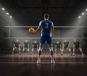 Almos Match Volleyball Yellow & Red