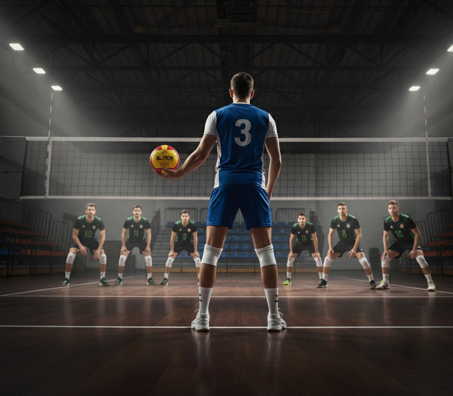 Almos Match Volleyball Yellow & Red