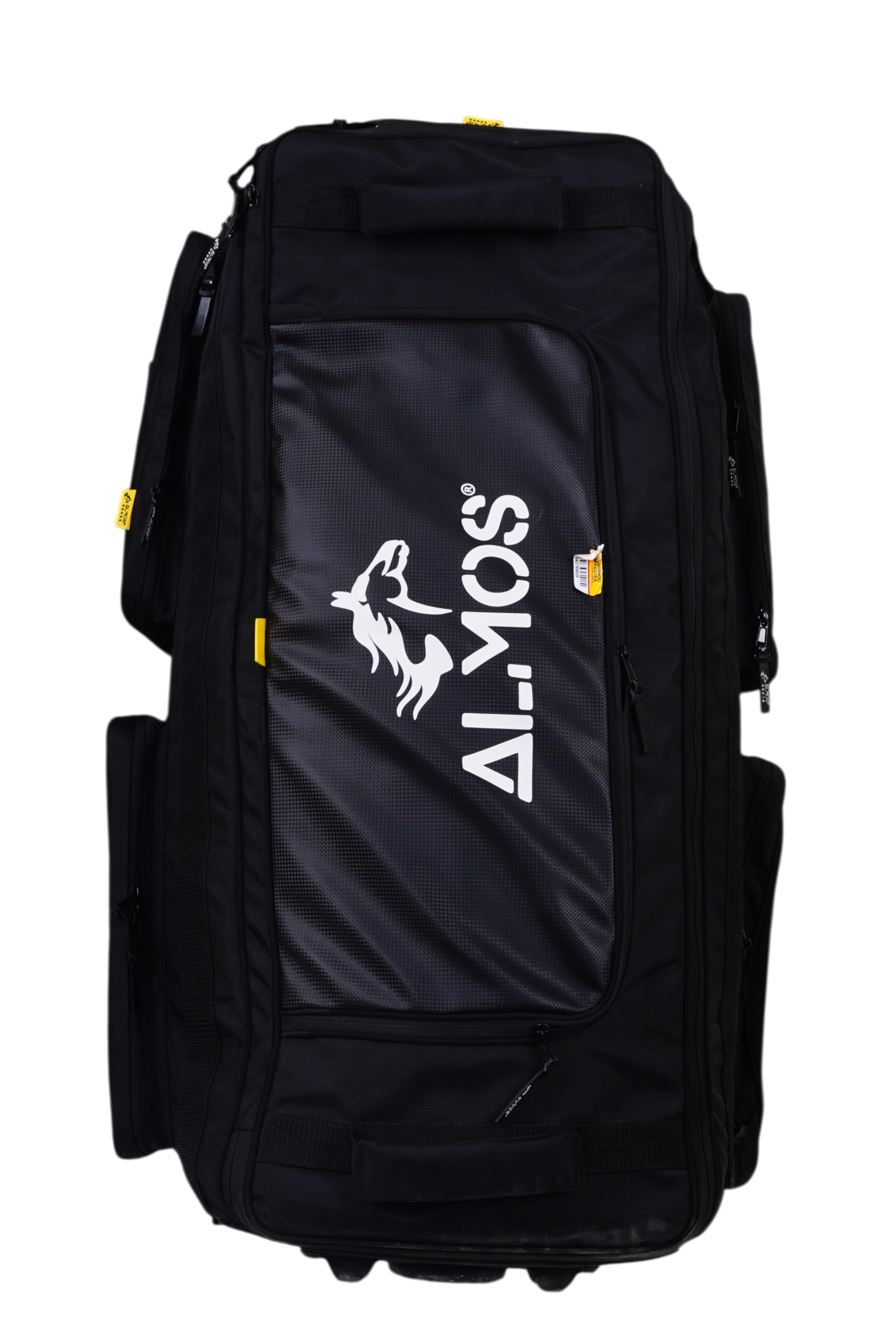 Almos Players Edition Cricket Kit Bag – Premium Stand-Up Wheelie Cricket Kit Bag with Bat Protection & Triple Wheels