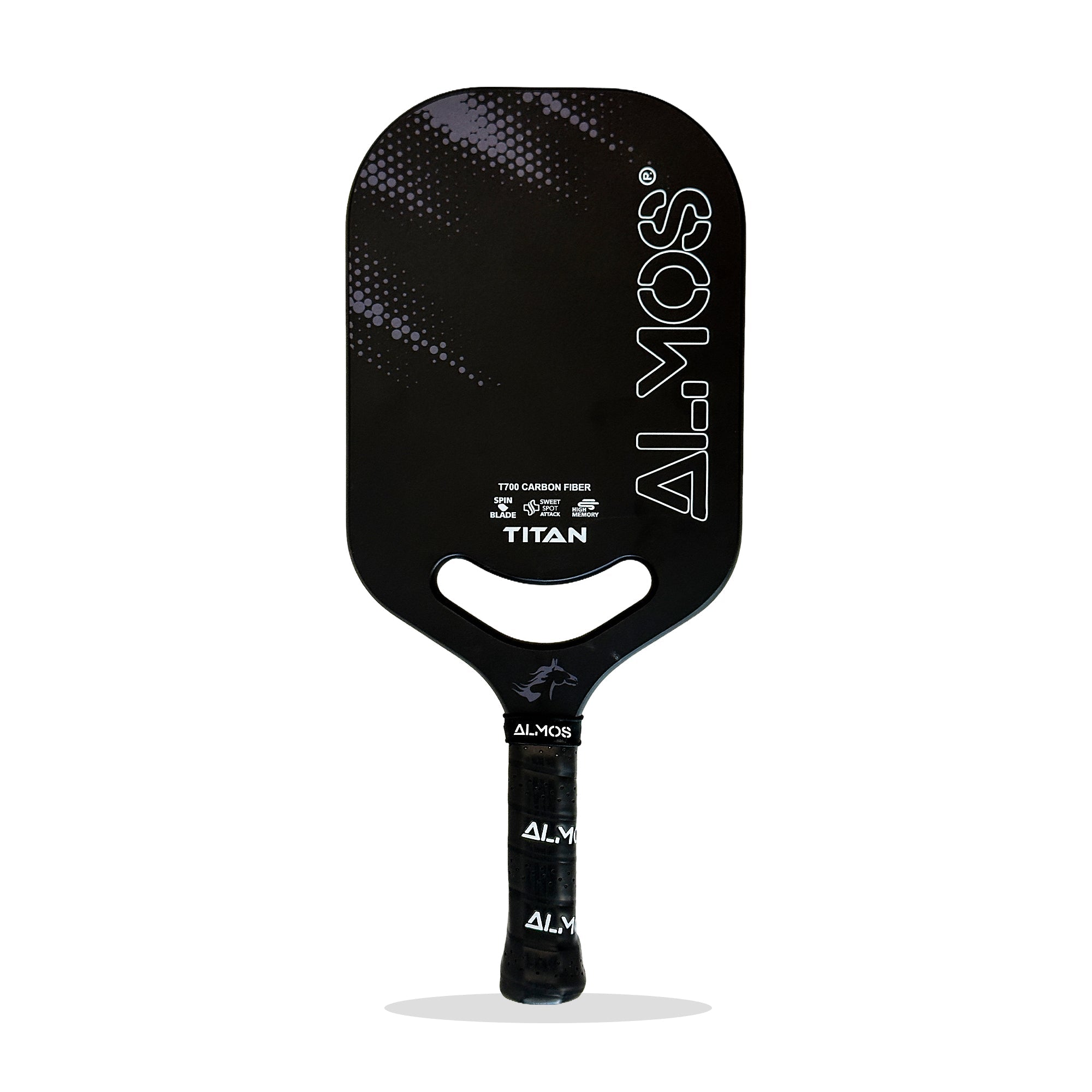 Almos Sports Titan Pickleball Paddle – T700 Carbon Fiber, Polypropylene Core, 14mm Control Paddle for Power & Spin