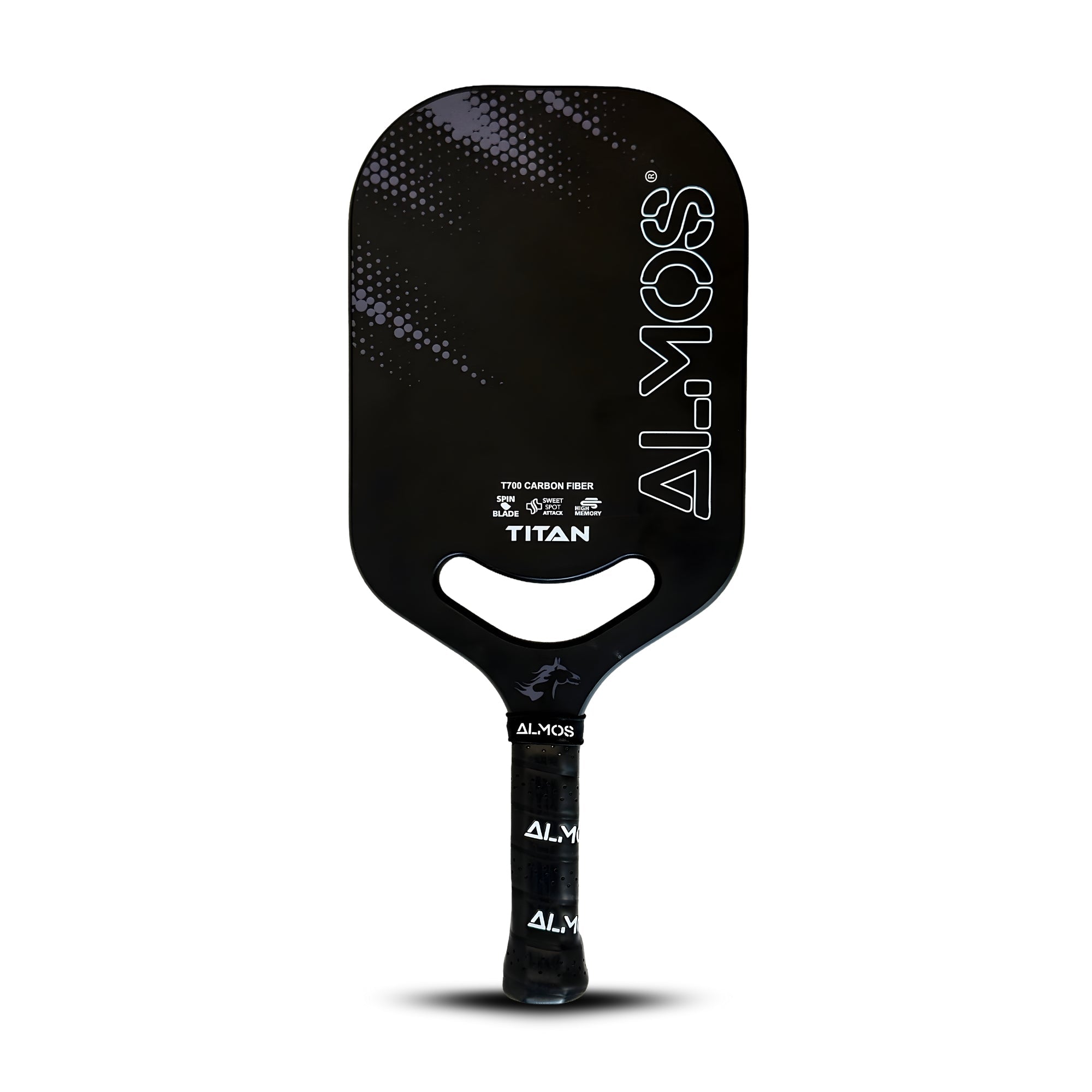 Almos Sports Titan Pickleball Paddle – T700 Carbon Fiber, Polypropylene Core, 14mm Control Paddle for Power & Spin