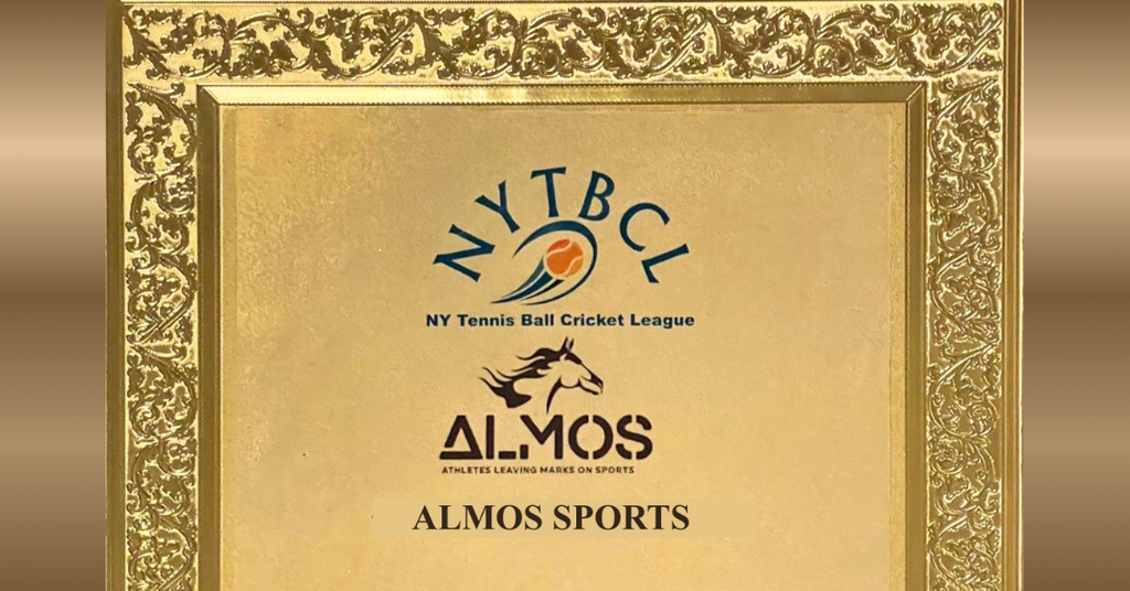 NY Tape Ball Cricket League Honors Almos Sportsfor Outstanding Leadership