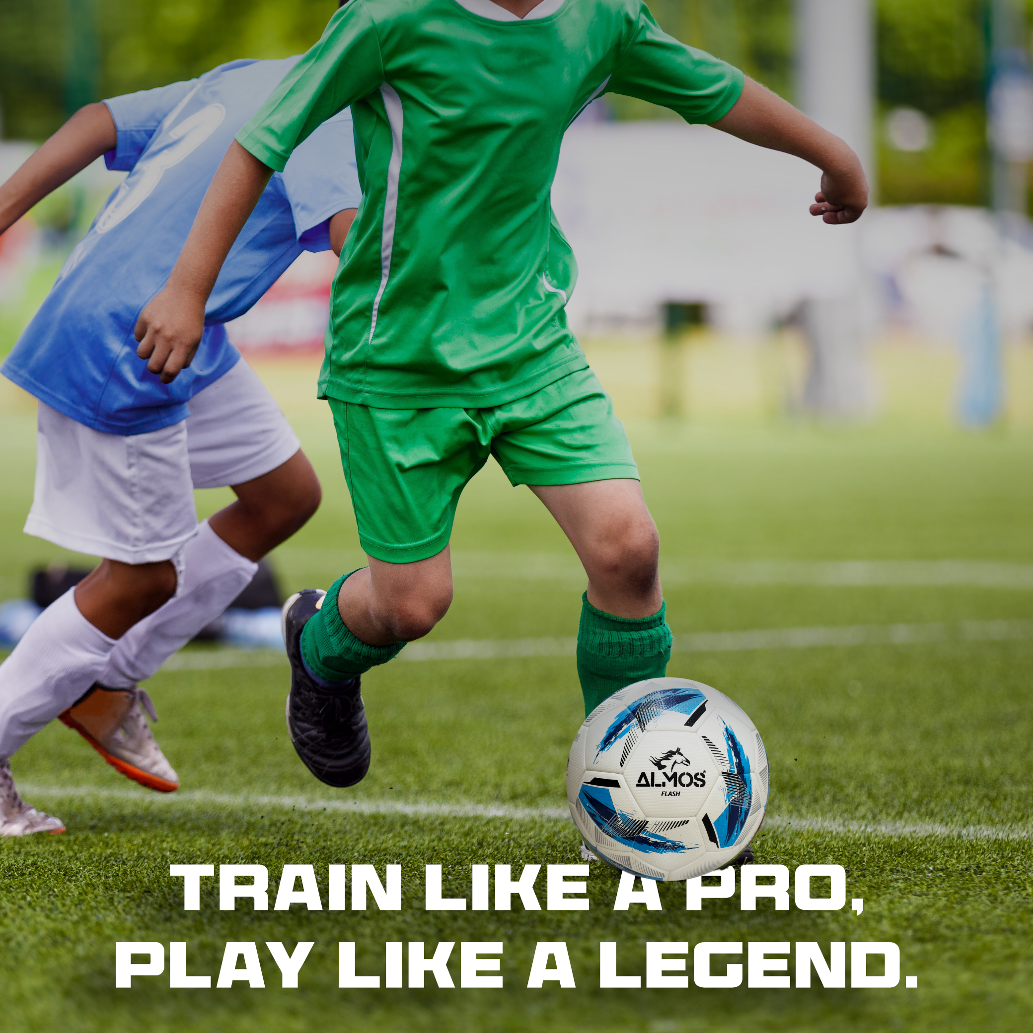 Almos Flash Match Soccer Ball - Size 4 & 5 