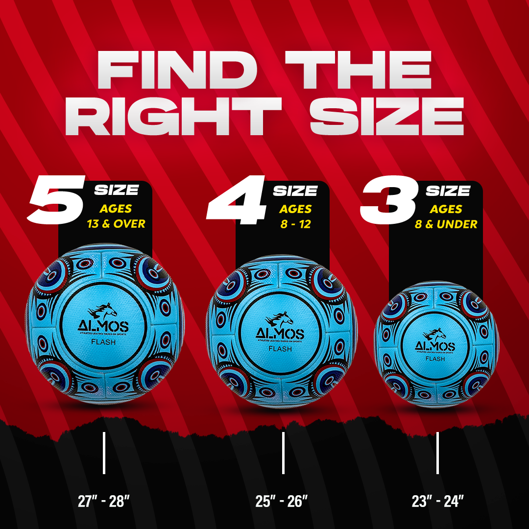 Almos Flash Match Soccer Ball - Size 5 