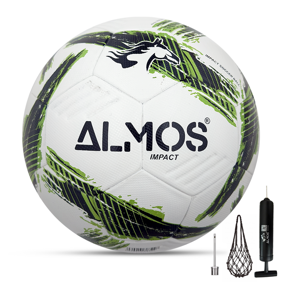 Almos Impact Match Soccer Ball – Size 4 & 5, 32-Panel, Premium EPU Microfiber Football 