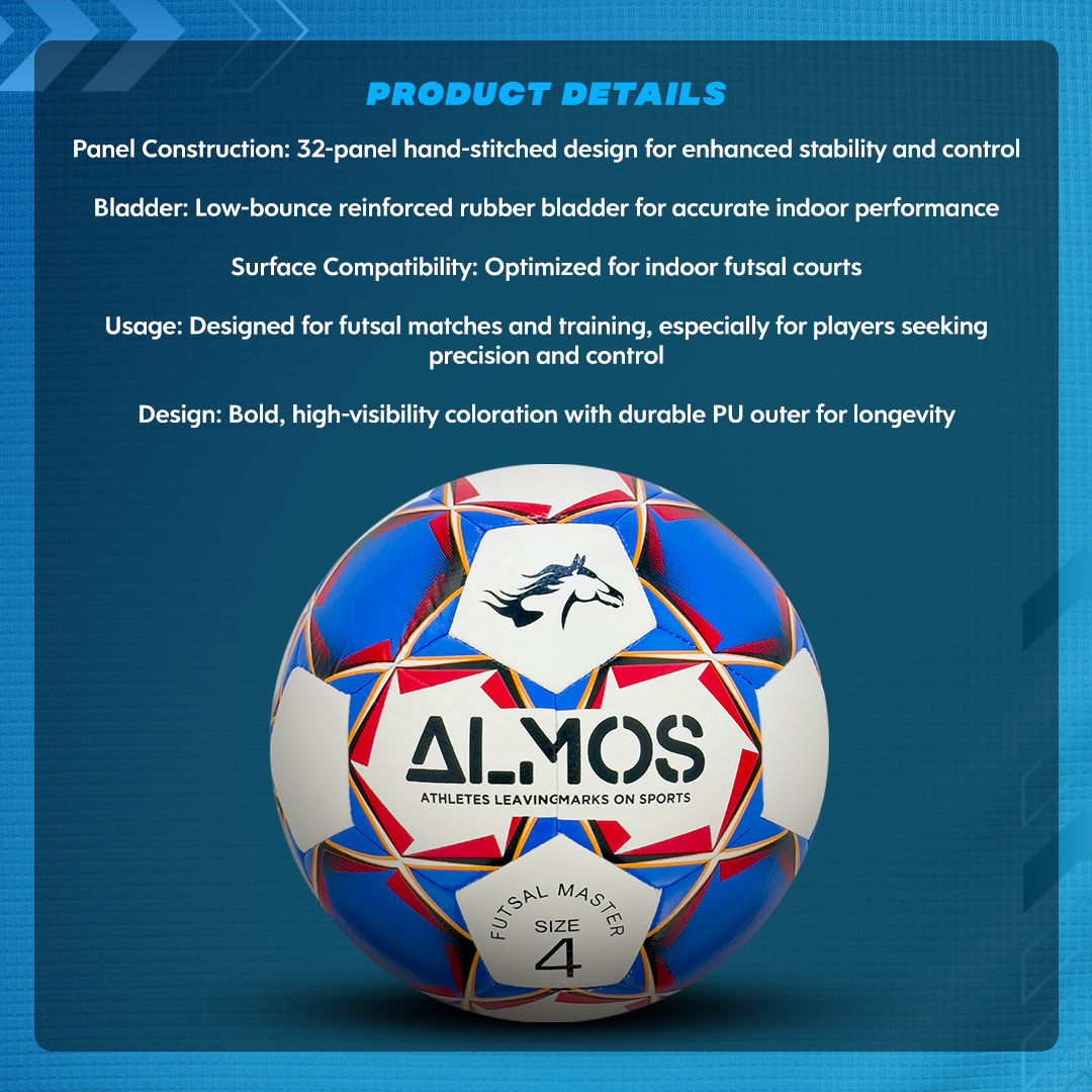 Almos Futsal Master Soccer Ball - Size 4 