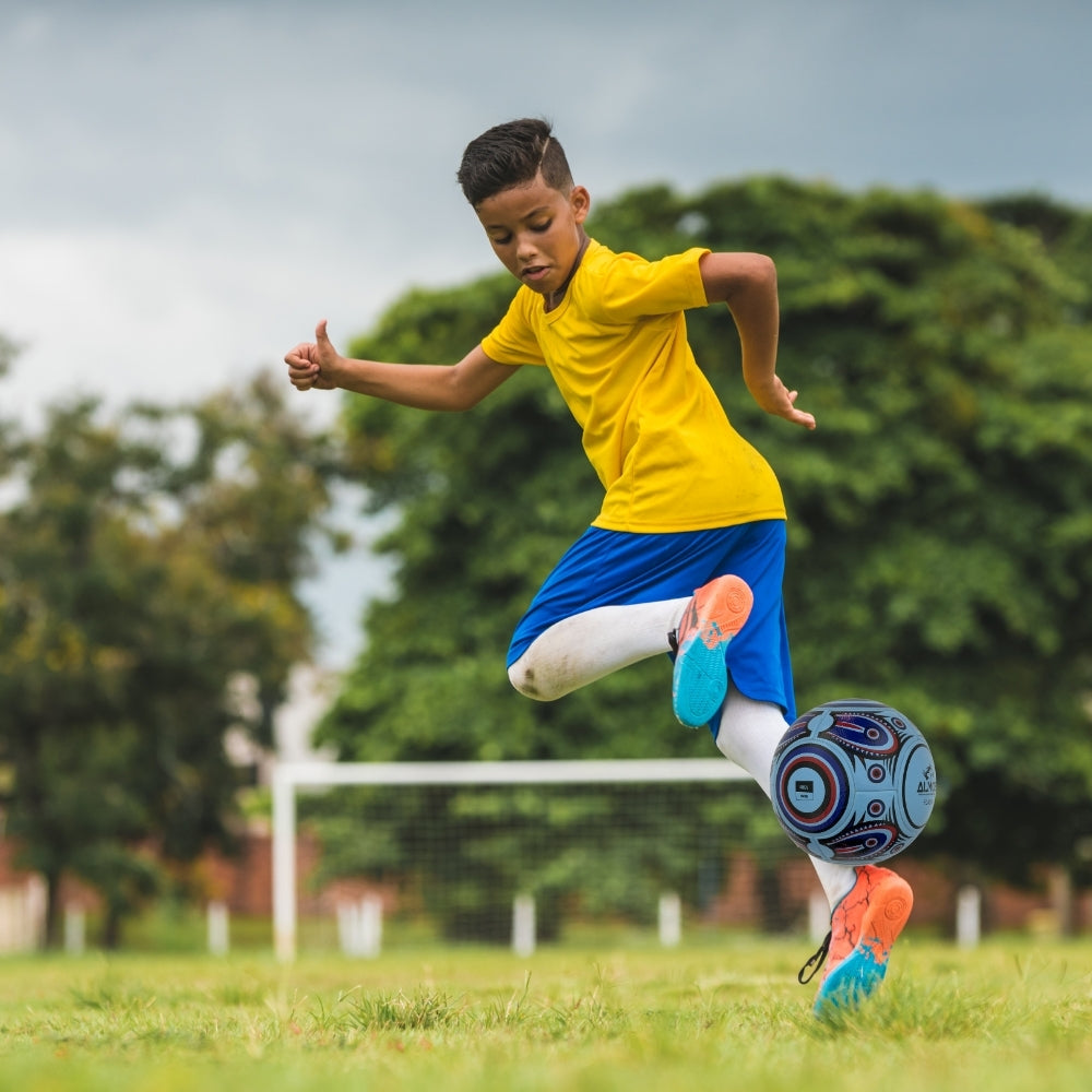 Almos Flash Soccer Ball Blue