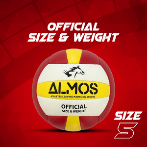 Almos Training Volleyball Red Yellow 