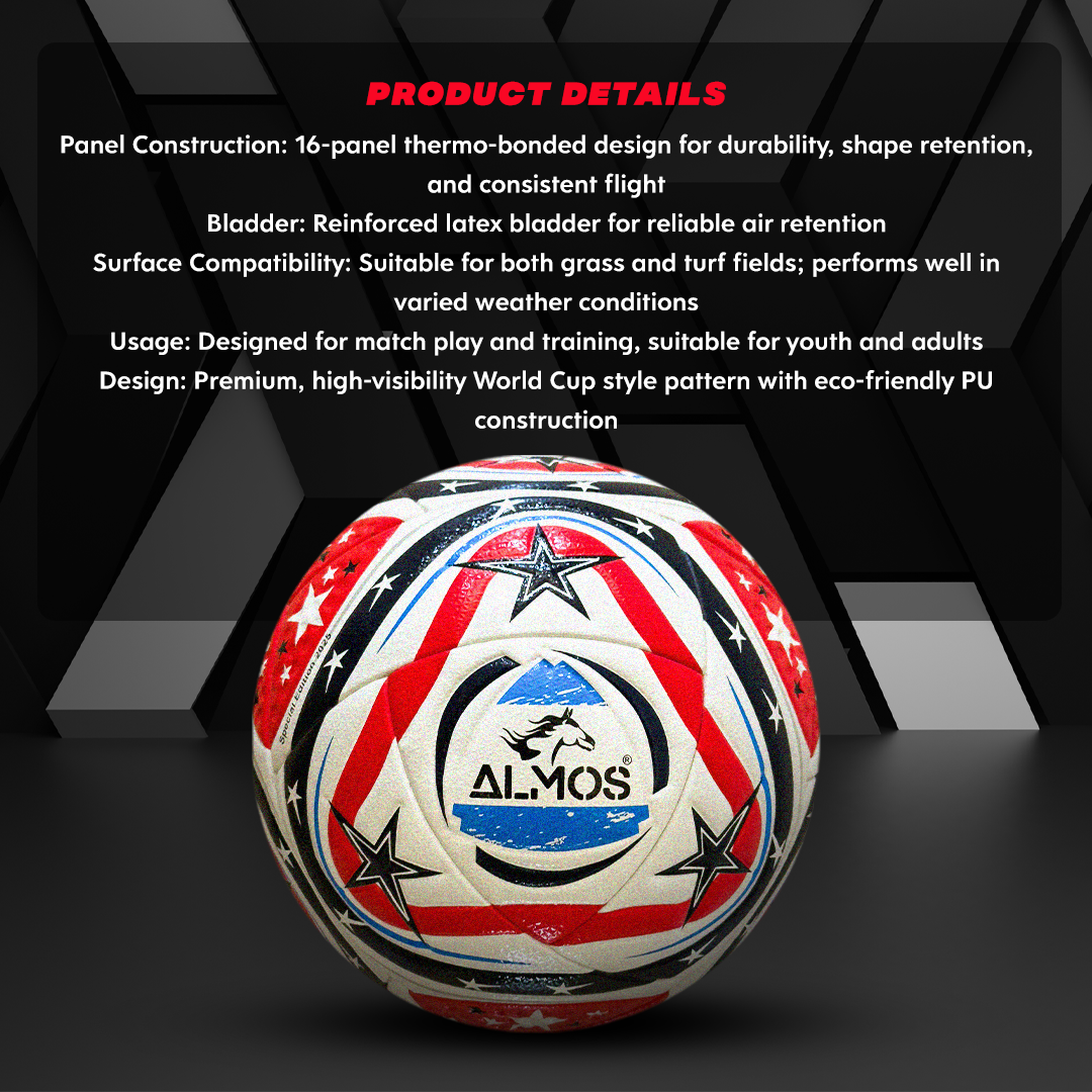 Almos World Cup Style Pro Soccer Ball – Size 4 