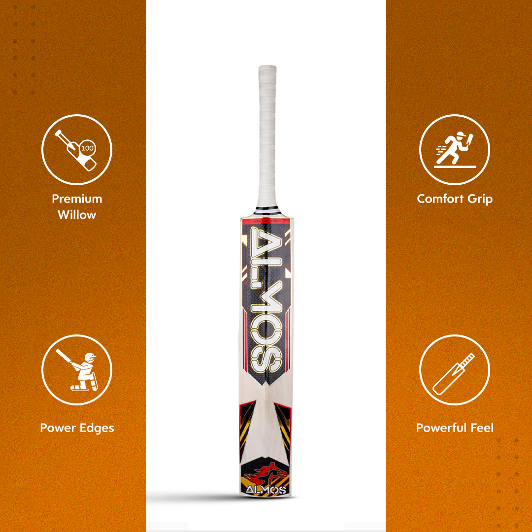 Almos Sports Club Edition Cricket Bat - Ideal for Club Matches 