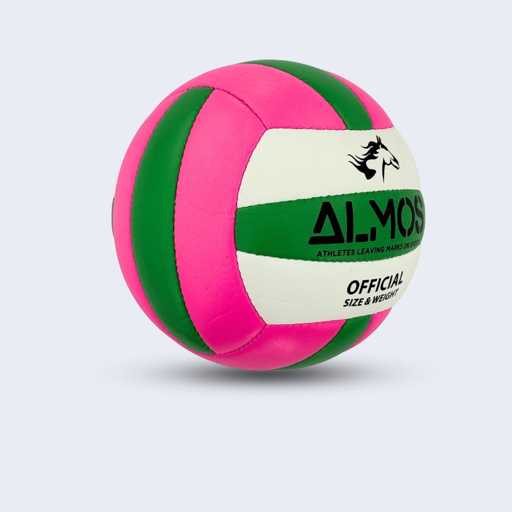 Almos Training Volleyball Pink Green 