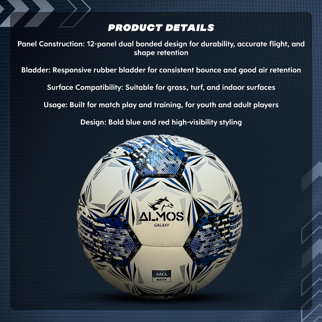 Almos Galaxy – Match Soccer Ball - Size 4 & 5 