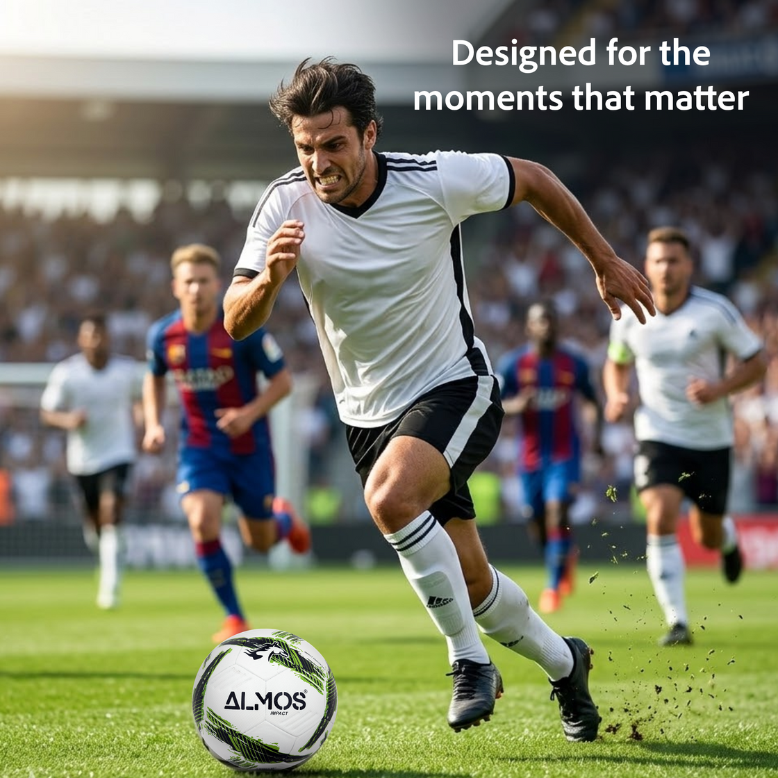 Almos Impact Pro Soccer Ball – Size 4 & 5 