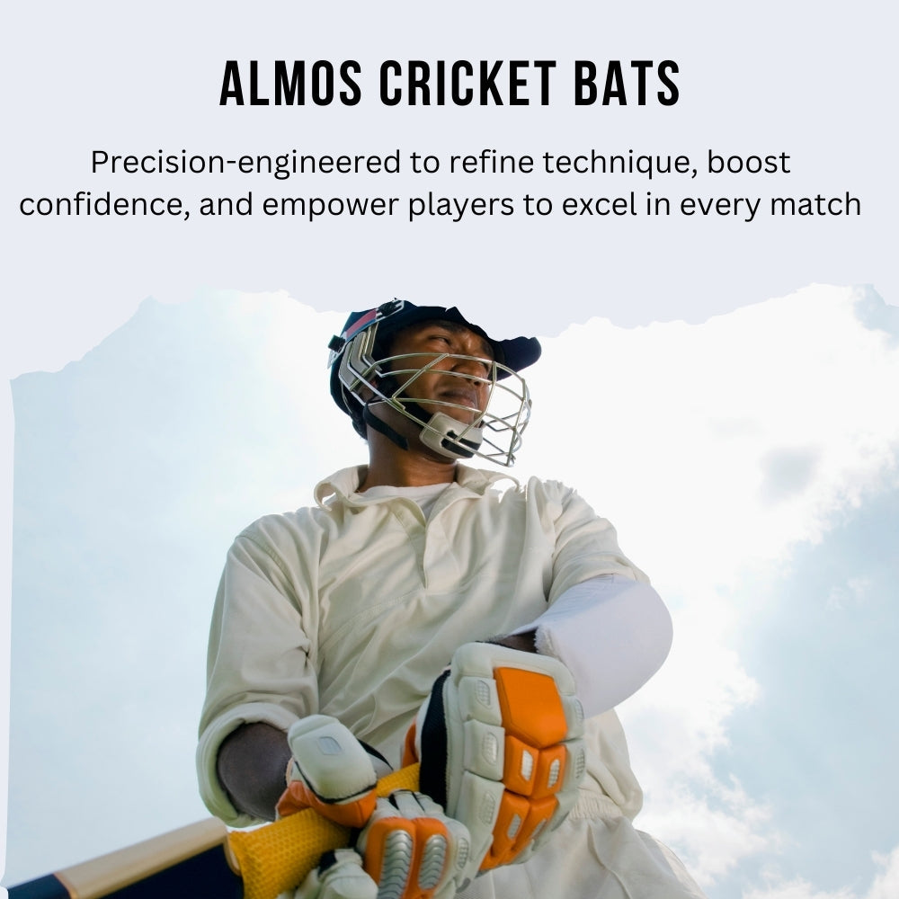 Almos Vision-8000 Tape Ball Cricket Bat Black 