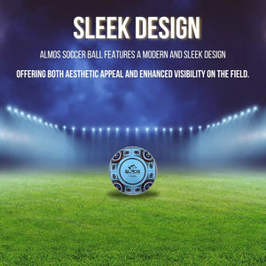 Almos Flash Soccer Ball Blue 