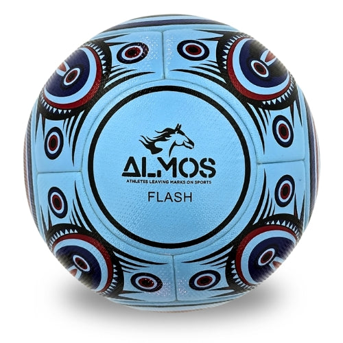 Almos Flash Soccer Ball Blue 