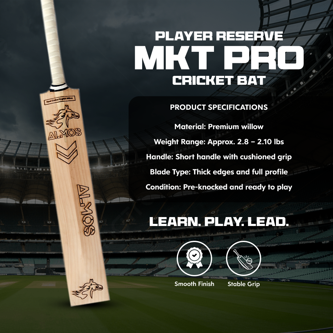 Almos Elite Edition Cricket Bat -  Ideal for Pro Matches 