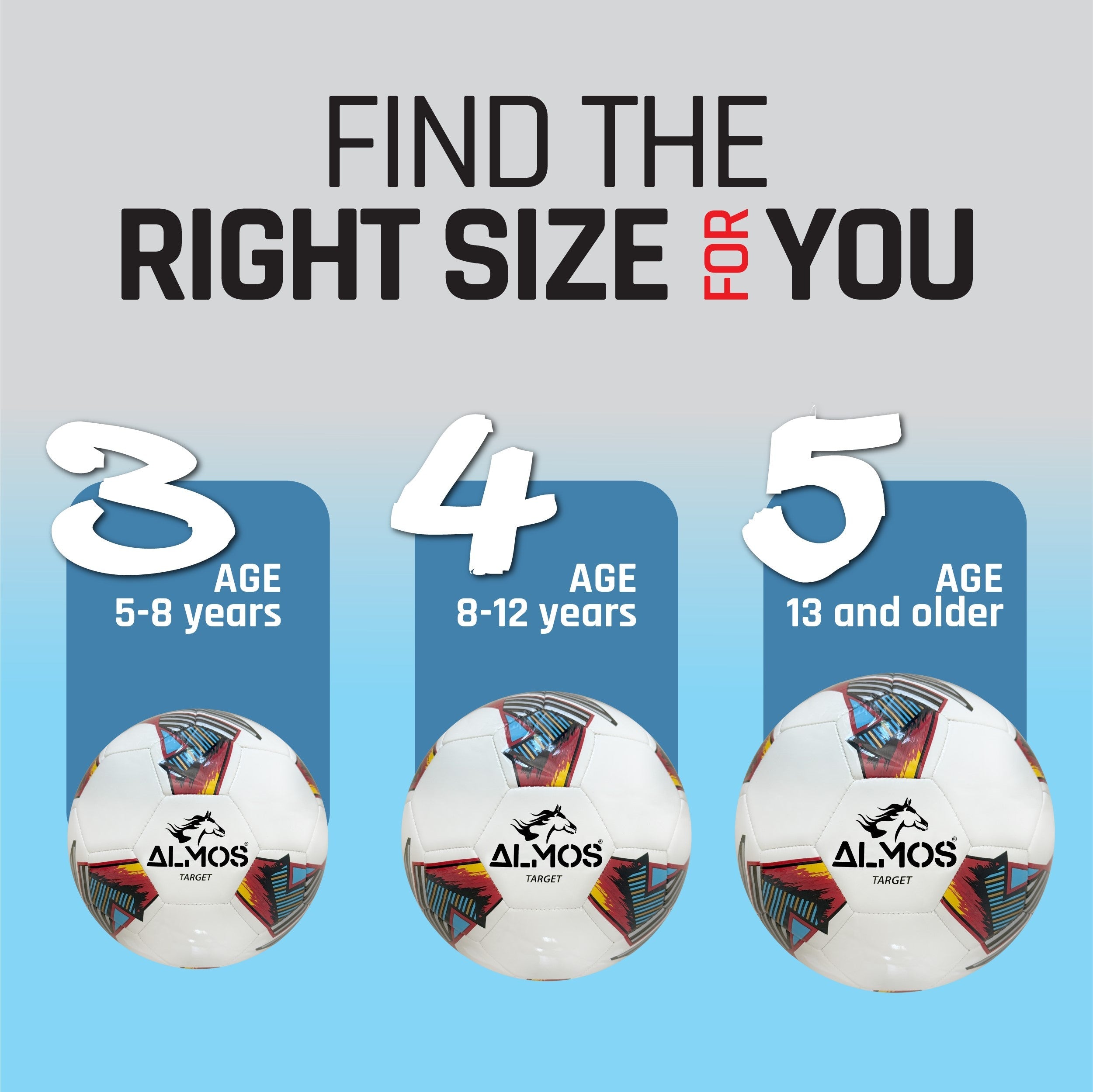 Almos Target Soccer Ball – Club & Match Ready | Size 4 & 5 