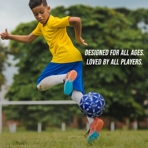 Almos Training PVC Soccer Ball – Size 4 & 5 | Blue, Red & Pink 