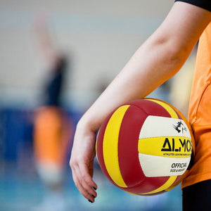 Almos Training Volleyball Red Yellow 