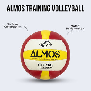 Almos Training Volleyball Red Yellow 
