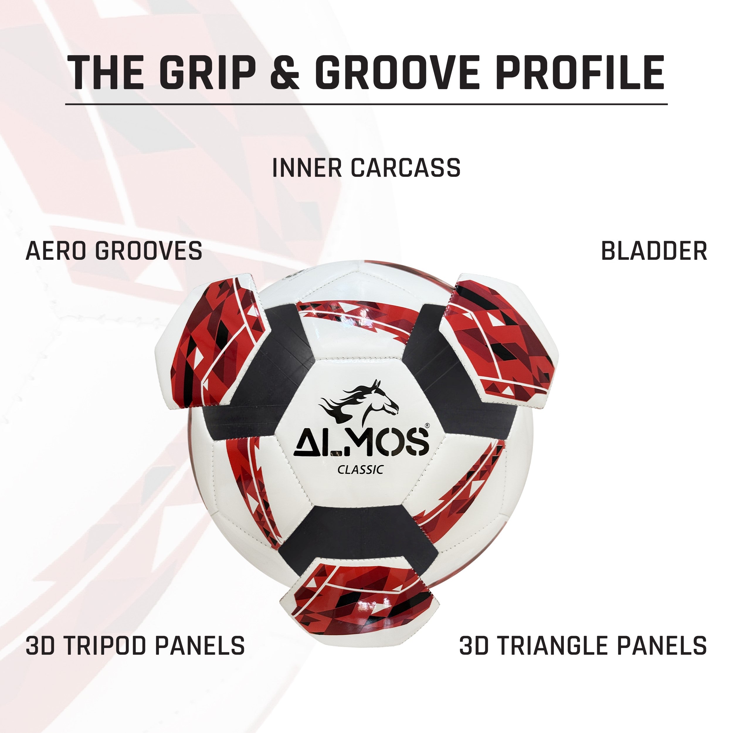Almos Classic 32 Soccer Ball – Durable Match & Training Ball for All Ages 