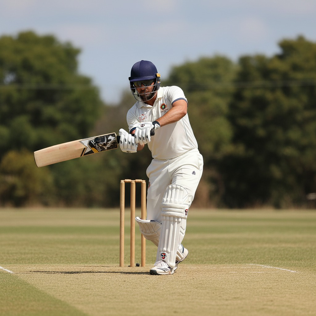 Almos Sports Wooden English Willow Academy Edition Cricket Bat - Ideal for Practice & Training 
