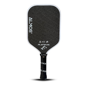 Almos Sports Platinum Pickleball Paddle – Titanium Weave, Polypropylene Core, 16mm Control Paddle for Power, Spin & Stability 
