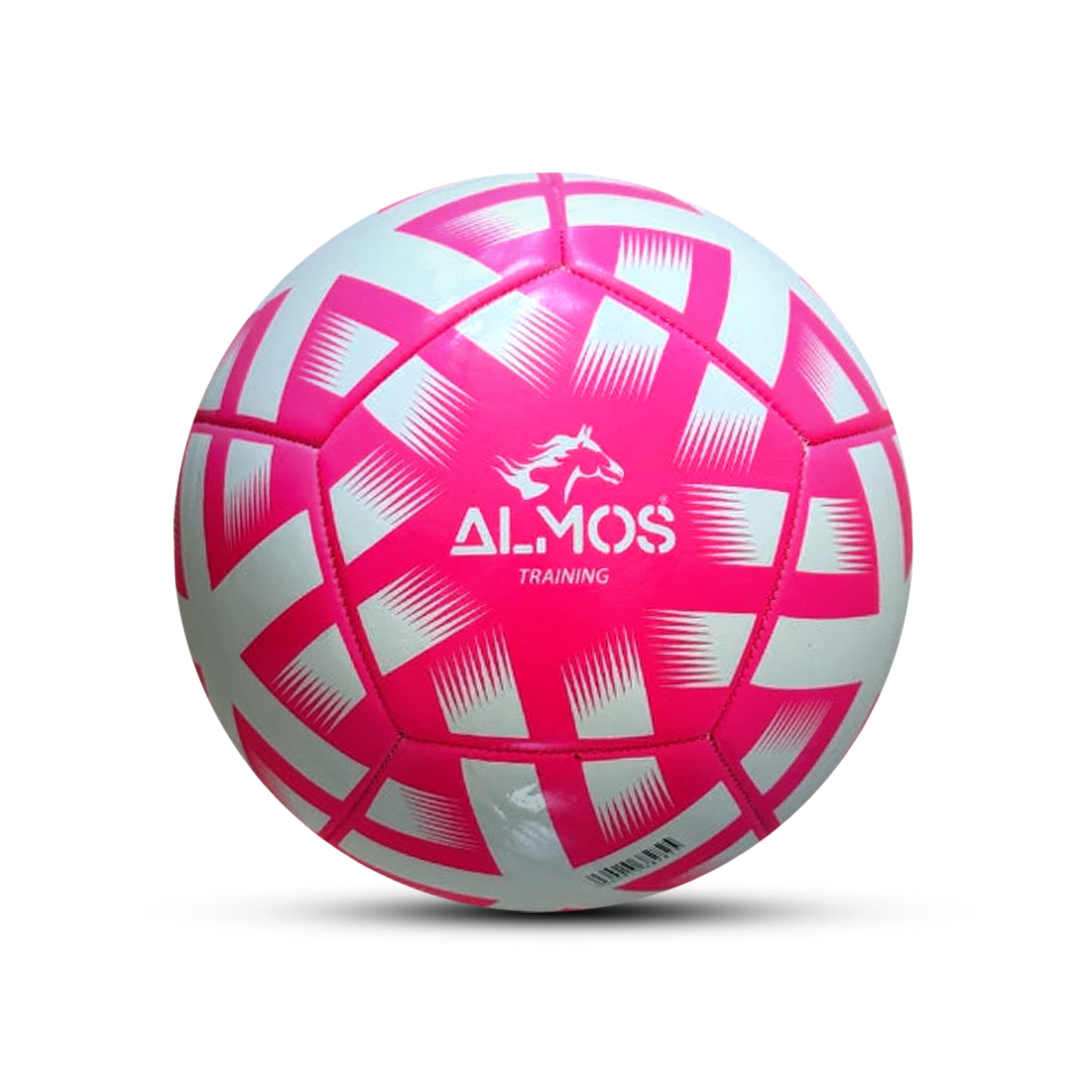 Almos Training PVC Soccer Ball – Size 4 & 5 | Blue, Red & Pink 