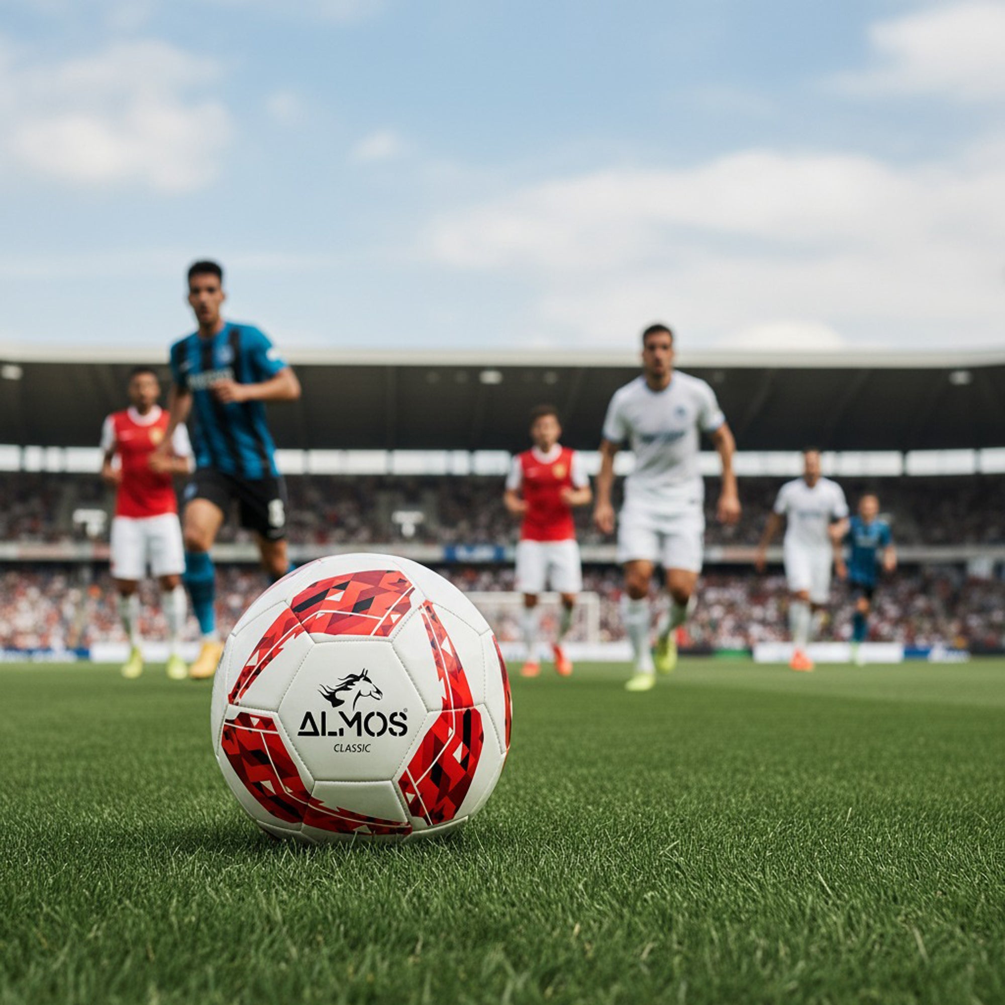 Almos Classic 32 Panel Academy Training Soccer Ball - Size 4, Pack of 12 