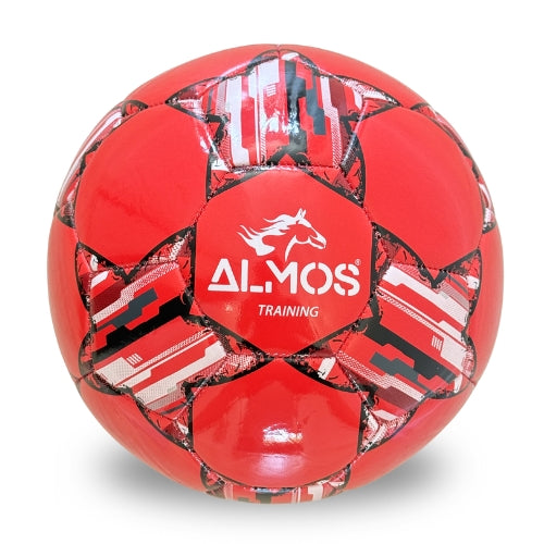 Almos Training PVC Soccer Ball – Club Match & Training Ball | Size 4 & 5 | Blue, Red & Pink 