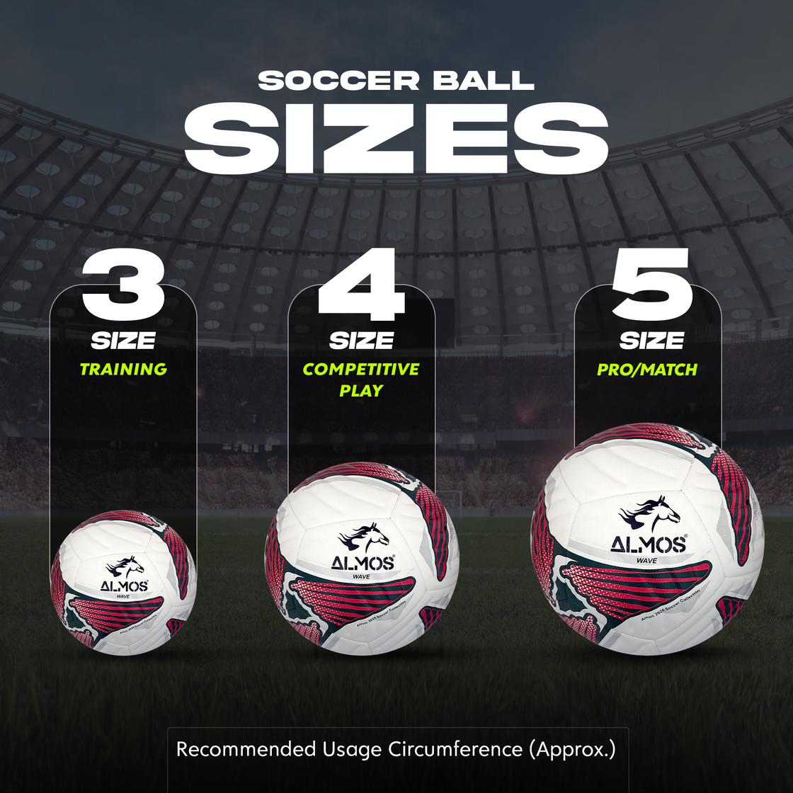 Almos Match Soccer Ball Size 5 | Mexico Edition 