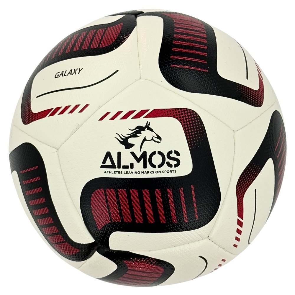 Almos Galaxy Soccer Ball Red