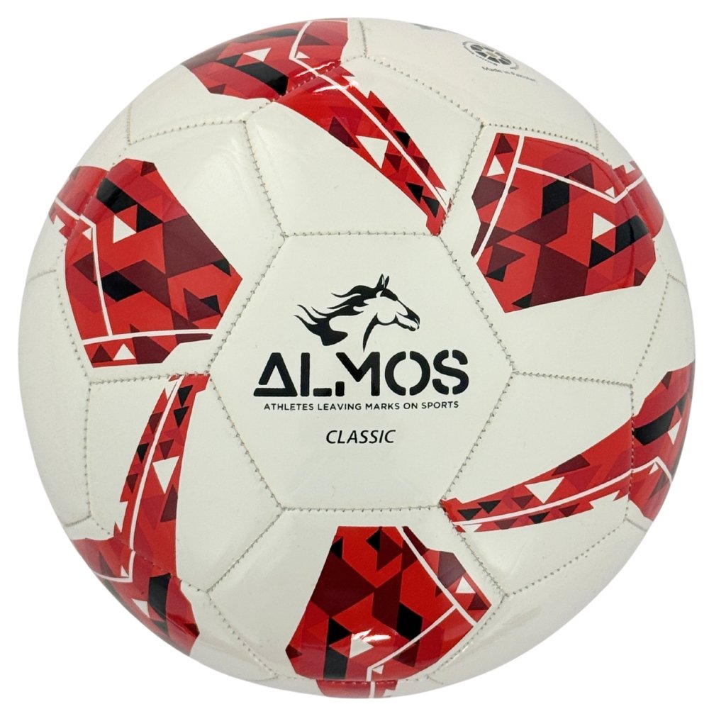 Almos Soccer Ball Classic Red