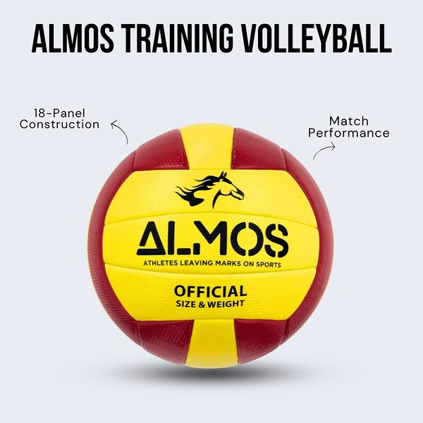 Almos Volleyball Red Yellow 3