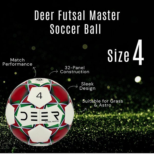 Deer Futsal Master Red Features