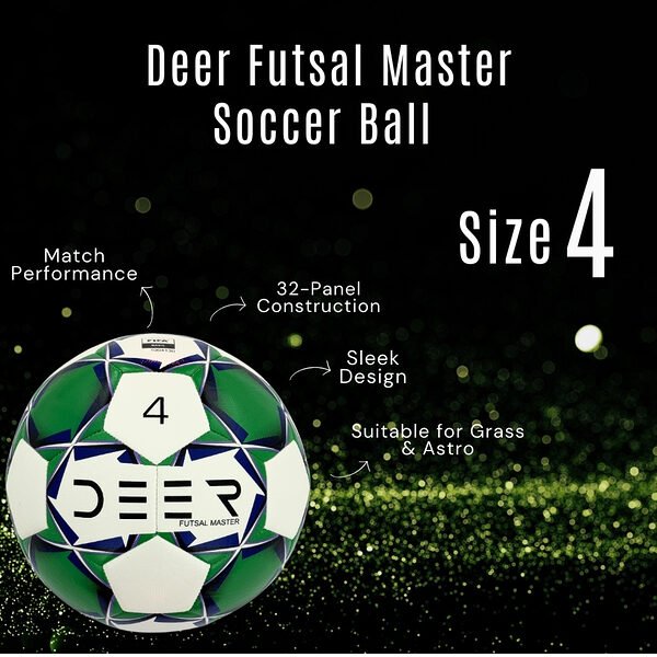 Deer Futsal Master Green Features