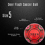 Deer Flash Red Soccer Ball Features