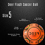 Deer Flash Orange Soccer Ball Features