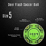 Deer Flash Green Soccer Ball Features